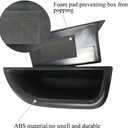 Black Front Row Door Side Storage Box Handle Pocket Armrest Phone Container Fits on Mercedes Benz E Class E350 E400 E500 E63 AMG W212 2010 2011 2012 2013 2014 2015