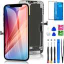 for iPhone 12 Pro Max Screen Replacement 6.7 Inch, Diykitpl 3D Touch LCD Digitizer Screen for A2342, A2411, A2412, A2410 with Repair Tools Kit+Screen Protector+Waterproof Frame