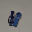 Band with Case Compatible with Kids Apple Watch Band 38/40/41/42mm-Series 10/11, Silicone Bumper with Sport Loop Nylon Strap for Boys Girls (Yellow Blue+Cape Blue)