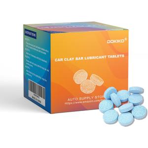 100pcs Clay Lube Tablets Game-Changer | Replaces 1600 fl oz Liquid | Ditch Bulky Bottles! Activate Clay Bar/Pad Deep Cleaning | Cars, Trucks, SUVs
