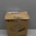 G Keni Elegant CD Player, Alarm Clock Radio with Wireless Charging Station, FM Radio (No AM), Bluetooth Boombox with Remote, MP3/USB Music Player, Snooze & Sleep Timer CD Players for Home, AC Powered (Clear White)