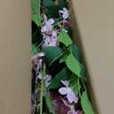 Artificial Jasmine Tree 5ft Beige Flower Pot Fake Plants, Lifelike Artificial Trees with Natural - Looking Blooms, Perfect for Any Space (Green)