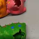 6 Pack 4 Inch Mini Latex Dog Squeaky Toys Polka Dot Piglet Pig Dog Toy for Mimi Small Dogs (Red & Orange & Yellow & Green & Blue & Purple)