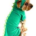 NACOCO Dog Dinosaur Design Costume Green Pet Clothes for Medium & Large Dog (Green, M) (Medium (Pack of 1))