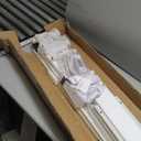 Huuger 102.4 Inch Sofa Table with Power Outlets, 23.9’’-34.4’’ Height Adjustable Range, Behind Couch Table with USB-C Ports, Sofa Tables Narrow Long, Skinny Console Table, for Small Spaces, White