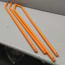 34" Heavy Duty Chrome Steel Tie-Down Winch Bar with Non-Slip Grip Sleeves for Car Haulers, Trucks & Trailers Cargo Strap Tightening Tool2pcs