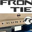 AUTO SAFETY Tailgate Insert Letters Compatible with 2022 2023 2024 Frontier Accessories 3D Raised Emblem Decals with Strong Adhesive Matte Black, Fron0305