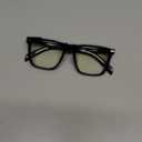 Gleyemor Blue Light Glasses for Men Women Trendy Square Frame Blue Light Blocking Lens Computer Glasses (Black)