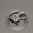 Petest 30ft Reflective Tie-Out Cable for Heavy Dogs Up to 125 Pounds (Black & Silver)