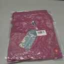 CiCiBird Women's 3/4 Ruffle Sleeve Babydoll Top Loose Peplum Crewneck Tunic 2025 Fashion Casual Shirt Size Medium, Purple Red