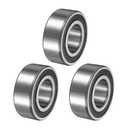 uxcell 3Pcs 3207-2RS/5207-2RS Double Row Sealed Angular Contact Ball Bearing, 35 x 72 x 27mm Ball Bearings for Electric Motor, Pumps, Compressors, Agricultural Machinery