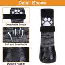 KOOLTAIL Non Slip Dog Socks to Prevent Licking Paws for Hardwood Floors, Dog Boots Shoes for Hot/Cold Pavement with Grippers Traction Control, Waterproof Paw Protector for Small Medium Large Dogs XXL