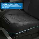 2 Packs Leather Car Front Seat Cover Fit for Tesla Model Y & Model 3