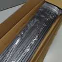 HZIU 26 Pack Deck Balusters 32.25'' Bow Baluster, Black Metal Deck Spindle and Stairs Railing with Screws,Hollow Rectangle Deck Balusters for Deck Railing Porch(32.25x1.2x0.4Inch)