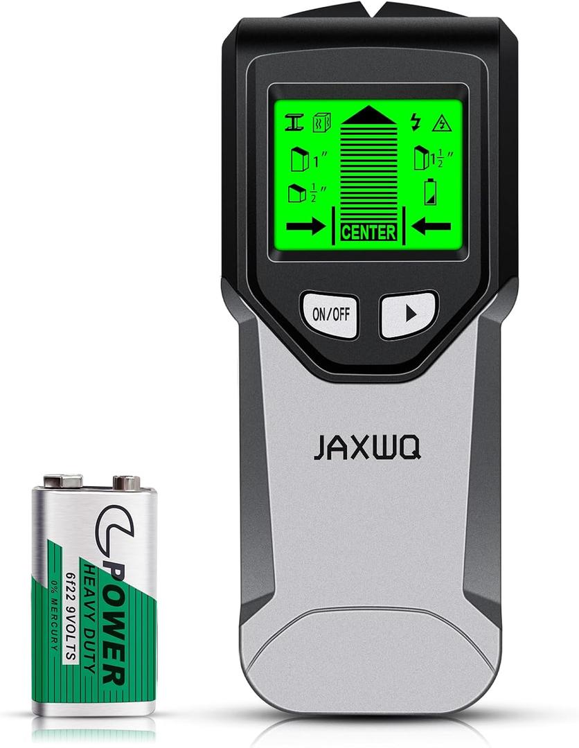 Stud Finder Wall Scanner - 5 in 1 Stud Finder Tool w/Intelligent Microprocessor Chip and HD LCD Display, Stud Detector Beam Finders for the Center and Edge of Wood AC Wire Metal Studs Joist Pipe (charcoal Grey)