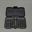 42 in 1 Magnetic Screwdriver Set, DIY Ratchet Screwdriver Set, Multi-Bit Magnetic Drive Set with Detachable Ratchet Handle, Portable Gray Repair Tool Kit for Bicycles, Bicycles, Computers as Gifts