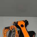 tobeDRI No Pull Dog Harness Adjustable Reflective Oxford Easy Control Medium Large Dog Harness with A Free Heavy Duty 5ft Dog Leash (M (Chest: 22"-26"), Orange Harness+Leash)