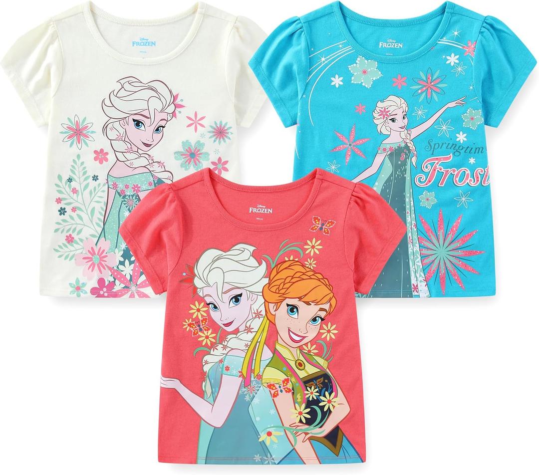 FREEZE Little Girls' Disney Minnie Mouse Toddler Girl Assorted Tee 3-Pack