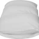Cover Only for Microbead Cloud Bed-Pillow, Blend-Unique Design Adjusts Shape-Pillowcases Only, Small, White - (20.5L x 12.5W x 5H), for Small Pillow