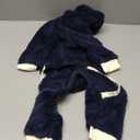 Esobo Fashion Winter Dog Warm Coat Jacket Four-Legged Neck Warm Pet Sweaters for Extra Large Dogs, Navy