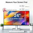 24 Inch Computer Privacy Screen Filter for 24"Monitor Aspect Ratio 16:10（51.9x32.5cm）the Protector Film, Anti Glare Blue Light Blocking Privacy Screen Protector,Anti-Spy Screen Shield（2 Pack）