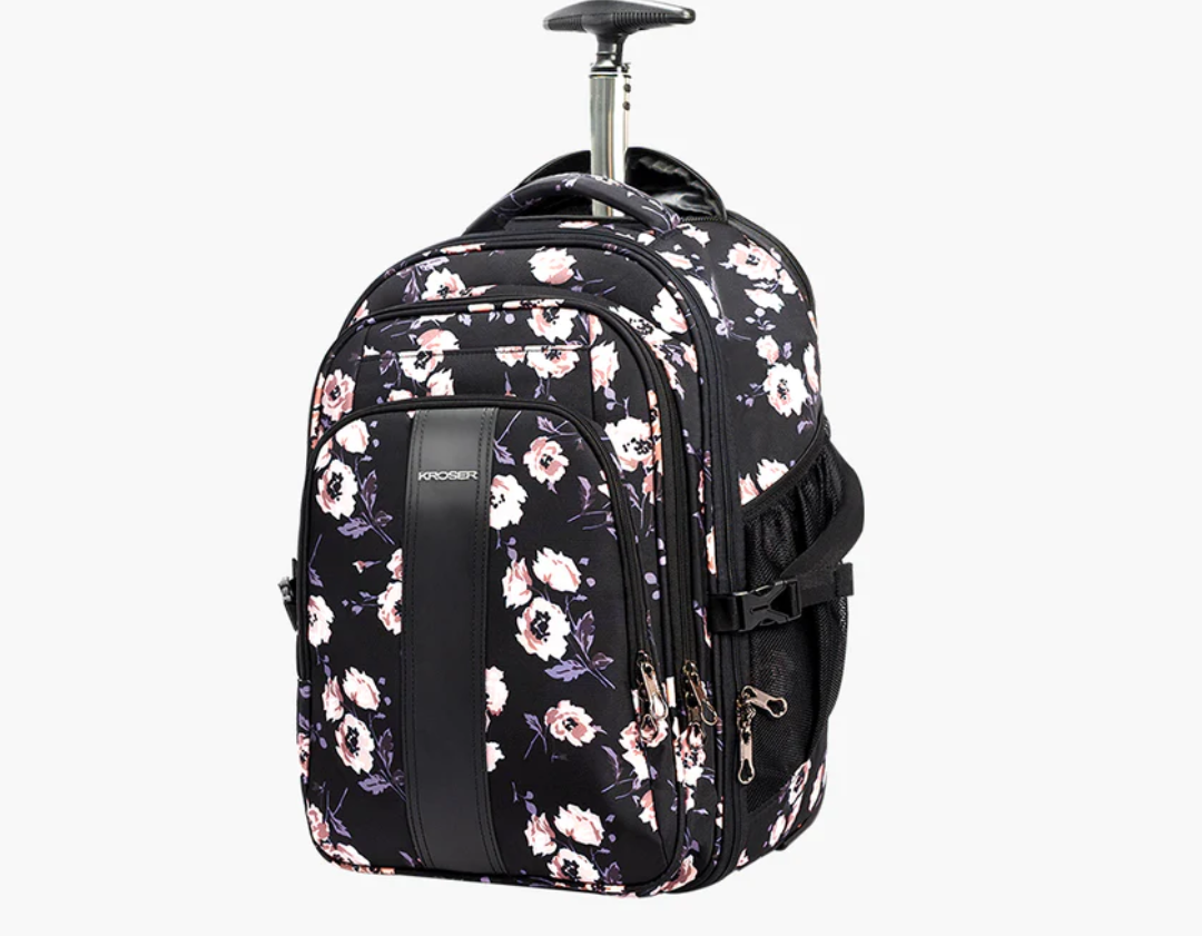KROSER™ 17 Inch Stylish Roller Bag for Travel