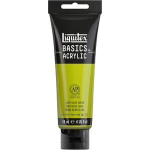 Liquitex BASICS Acrylic Paint, 118ml (4-oz) Tube, Light Olive Green