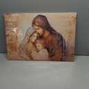 ARTZGX Holy Family Picture Virgin Mary and Jesus Canvas Wall Art Catholic Religious Christian Painting for Churches Decor Frame(Holy Family - B 16.00" x 24.00")