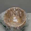 Wicker Picnic Basket with Handle, Natural Large Empty Basket Cheap Easter Egg Candy Storage Suitable for Toys, Flowers, Weddings (Original Color 15.75 * 11.81 * 5.91 inches)