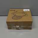 Deep Fryer Pot Japanese Style Tempura 9.4Inch/3.2L Deep Frying Pot With Thermometer 304 Stainless Steel Oil Drip Drainer Rack Lid For Kitchen French Fries Chicken Fish Chips Vegetables Seafood