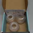 Child Safety Door Knob Cover (4 Pack) Hard-to-Remove Dual-Lock Door Handle Covers for Kids - Reusable Baby Proof Door Knob Locks - Installs Easily, No Tools Needed (Transparent)