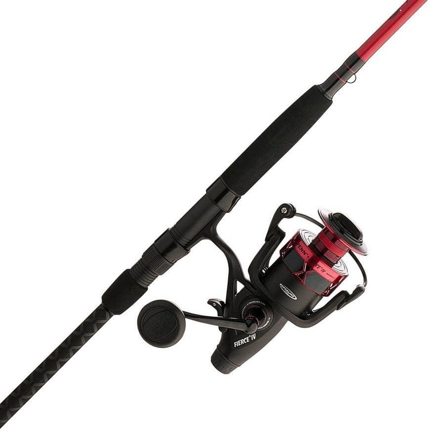 Penn Fierce IV Spinning Reel and Fishing Rod Combo, 8000 Size Reel - 10' - Heavy - 2pc