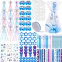Winter Wonderland Party Favors Set with Snowflake Wands, Stamps, Pencils, Teen Party Supplies and Decorations (frozen party-122)