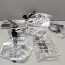 6 Pack Large Plastic Chair Covers for Dining Room Clear PVC Kitchen Chair Seat Protectors with Adjustable Belt Strap for 18''x17'' Standard Chair, Stain, Water and Kitty Scratch Resistant