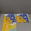 DFXSZ Outdoor Pillow Covers 16x16 Inch Set of 2 Yellow Blue Flower Decorative Waterproof Spring Summer Outdoor Pillow Covers for Patio Funiture Garden Couch 168E16