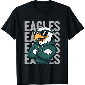 Vintage Eagle Gift for Men Women Boys Girls Kids T-Shirt, Size 3XL