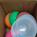 Capsule Vending Machine Translucent Round Capsules Empty 7 pcs 3.9 inch - Gumball Machine Capsules Easter Basket Stuffers Birthday Gifts - DIY Craft Supplies Claw Machine Refills in Bulk