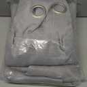 Beauoop Grey 100% Blackout Curtains 84 Inch Long 2 Panels for Bedroom Living Room Solid Room Darkening Thermal Insulated Soundproof Energy Saving Grommet Top Window Treatment Drapes,52x84 2 Set