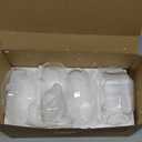 Mkono Propagation Wall Hanging Planter Glass Terrarium Flower Vases Holder for Indoor Plants, Home Living Room Office Decor Plant Lover Gifts, Set of 4