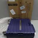 Folding Utility Cart Portable Rolling Crate Handcart Foldable Shopping Trolley Collapsible, with Lid, on Wheels, for Grocery, Garden, Office, Storage, Teacher, Tool (Purple)