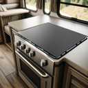 Aluminum RV Stove Top Cover - 19.6" x 17" Non-Slip Gas Burner Board, Enhances Storage & Organization, Essential for Camper Kitchen Accessories