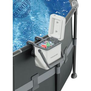 Original Since 2023 Pool Cooler, Insulated Cooler Hard Cooler with Handle for Above-Ground Pools, Keeps Ice for up to 3 Days, Portable Poolside Cooler Swimming Pool SPA Accessories