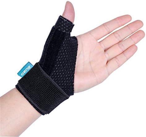 2U2O Compression Reversible Thumb & Wrist Stabilizer Splint(Improved Version) for BlackBerry Thumb, Finger, Pain Relief, Arthritis, Tendonitis, Sprained, Carpal Tunnel, Stable, S-M