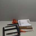 SAYGOER Wood End Tables 13.3''D Small Side Table with Storage Night Stand Metal Frames 2 Tier Bedside Table with Adjustable Feet, 1 Pack, Walnut