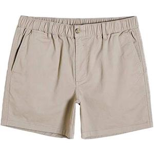 maamgic Men's Classic-fit 5.5" Cotton Casual Shorts Elastic Waistband with Multi-Pocket Daily Wear Walking Summer Outfit (Size 36)