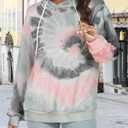 Women's Hoodies Long Sleeve Sweatshirts Drawstring Pullover Tops with Pocket Casual Loose Blouses Tunic (M)