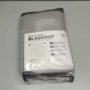 INOVADAY 100% Blackout Curtains for Bedroom, Black Out Curtains 96 Inch Long, Clip Rings Linen Blackout Drapes, Thermal Insulated Room Darkening for Living Room, 2 Panels - Beige,W50xL96