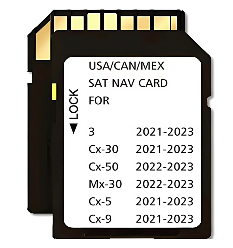 Navigation Memory Card GPS Map Compatible with Maz*da 3(20212023), Cx30(20212023), Cx50(20222023),Mx30(20222023),Cx5(20212023), Cx9(20212023)