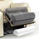 PYURIFAI Recliner Foot Rest Cushion - Recilner Leg Rest Cushion with Removable Semi-Cylinder for Superior Support, Adjustable Recliner Foot Rest Extender, Recilner Leg Pillow with 2 Straps, Grey