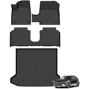 ANBINGO® Floor Mats & Cargo Liner for 2025 2026 Hyundai ioniq 5
Sliding Center Console, All Weather TPE Car Mats, 1st & 2nd Rows Waterproof Non-Slip Floor Liner, ioniq 5 Accessories - Black